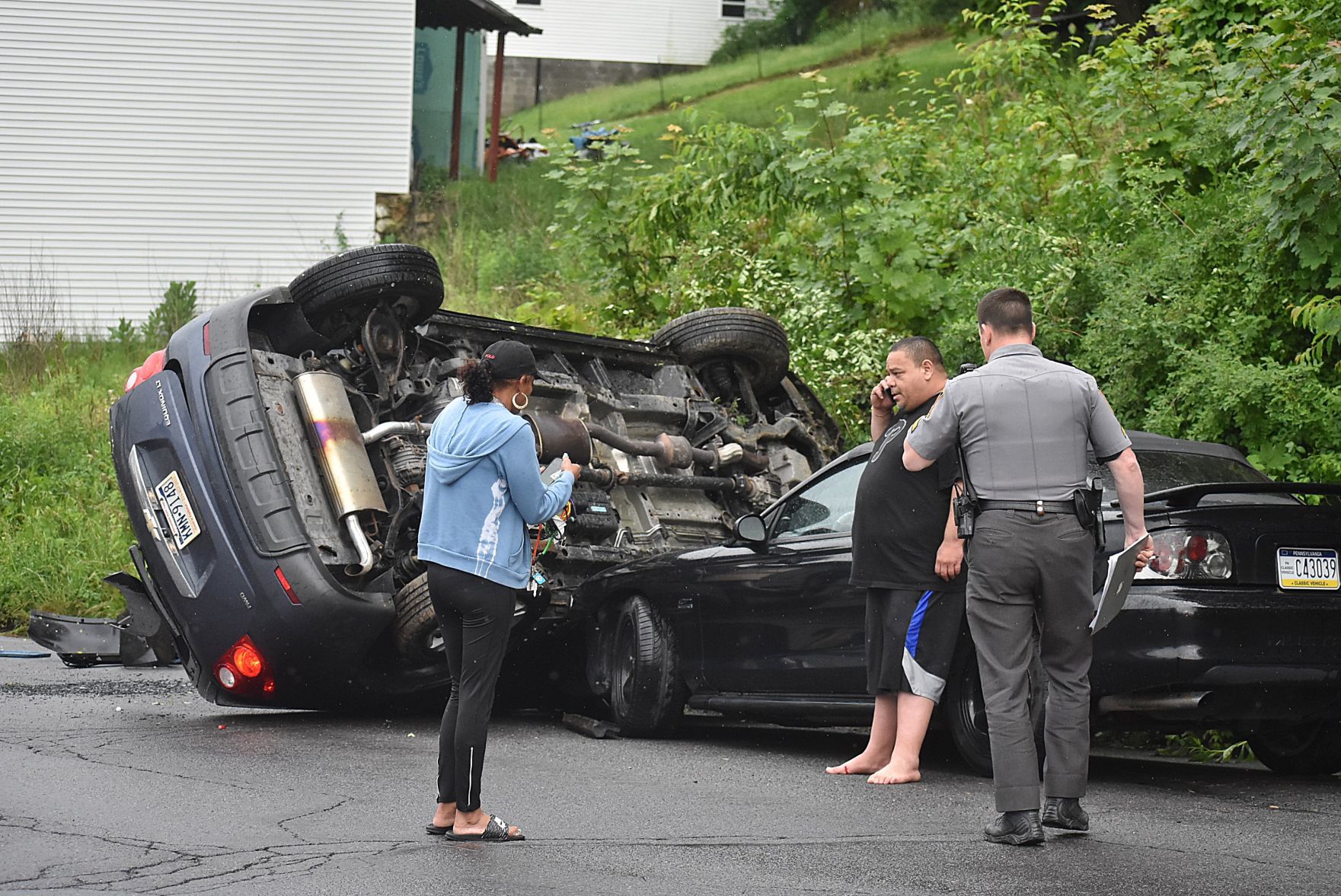 Rollover accident on West Mulberry